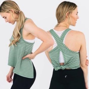 Zyia Active Forest Nimbus Split Back Tank